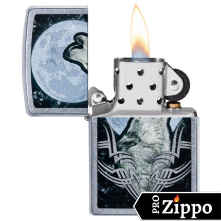 Зажигалка Zippo (зиппо) №49261 Howling Wolf Design