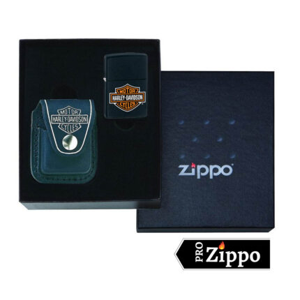 Набор Zippo 218HD.H252-065 Harley-Davidson®: зажигалка 218HD.H252 и чехол HDP6 в подарочной коробке