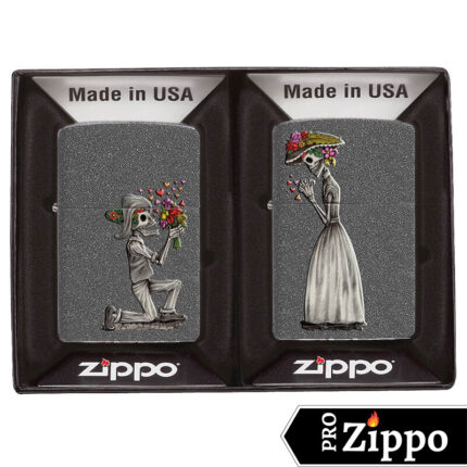 Набор Зажигалок Zippo №28987 Влюбленные зомби Iron Stone™