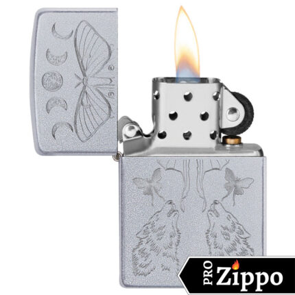 Зажигалка Zippo (зиппо) №49591 Butterfly and Wolf Design