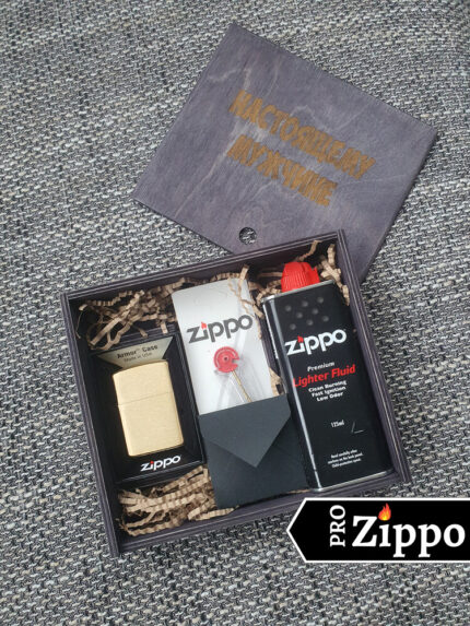 Зажигалка Zippo №168 Armor™ в подарочной коробке “Настоящему мужчине”,Топливо, Фитиль, Кремний 59246