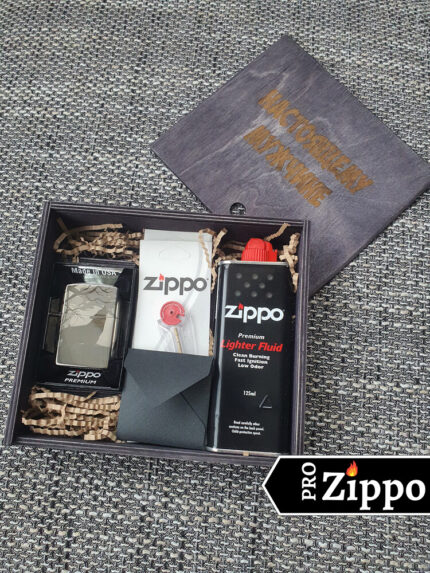 Подарочный набор Zippo “Настоящему мужчине” Зажигалка Zippo №49188 ,Топливо, Фитиль, Кремний 59237
