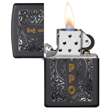Зажигалка Zippo (зиппо) №49535 с покрытием Black Matte, черная